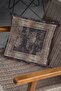 43x43cm Premium Thai Feather Woven Fabric Antique Framed Double Sided Throw Pillow Pillow Case Krl327
