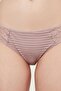 Women's Tulle Striped Powder Slip Panties36508501 - 3