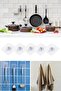 ® Super Strong Frame Hanger Pin Punch-free Screw Nail Hook Adhesive Kitchen Bathroom Shelf Holder - 5