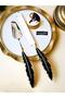 2 Piece Feather Pattern Cake Serving Set - 2