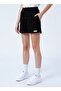 X Aae Elastic Waist Loose Fit Black Women's Shorts K-edoya - 3