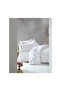 3D Embroidered Double Satin Duvet Cover Set Perla White