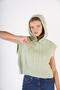 Women's Mint Hooded Oversize Wool Sweater Knitted Knitwear Trist-6131 - 3