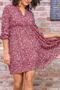 Floral Chiffon Dress - 3