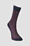 Men's Navy Blue-burgundy Bamboo Socks