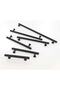 4122-320 Luxury Matte Black Stainless Handle Tv Unit - Kitchen Cabinet Drawer Furniture Handle 320mm - 5