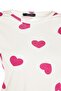 Ecru 100% Cotton Heart Knitted Pajama Set THMAW21PT0566 - 8