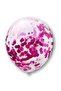 Fuchsia Confetti Transparent and Fuchsia Metallic Balloon Set 20 Pieces 30 cm Dark Pink Sequin Balloons - 4