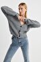 V-Neck Buttoned Knitwear Cardigan (b22-5753) - 2