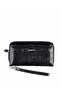 430 Crocodile 100% Genuine Leather Women's Wallet Patent Leather Black