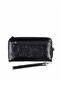 430 Crocodile 100% Genuine Leather Women's Wallet Patent Leather Black - 4