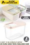 10 Kg Dry Pulses Food Storage Container Rice Food Flour Food Box 3 Pieces