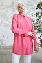 Reya Sleeve Shirred Shirt - Fuchsia - 4