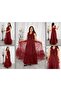 Graduation & Wedding Shoulder Skirt Ruffle Model Princess Evening Dress - 5
