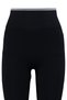 Black Seamless/Seamless Contrast Color Detailed Full Length Knitted Sports Tights TWOAW23TY00030 - 8