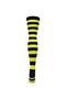 Women's Yellow Black Colored Striped Knee High Socks - 2