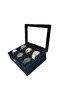 Watch Box 6 Pieces Alcantara Black