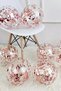 Rose Gold Confetti Transparent Balloon 10 Pieces 30 cm See-Through Sequin Balloon Balloon Sequin Colorless Balloon - 7