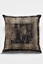 43x43cm Premium Thai Feather Woven Fabric Antique Framed Double Sided Throw Pillow Pillow Case Krl327 - 2