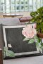43x43cm Premium Thai Feather Woven Fabric Floral Double Sided Throw Pillow Pillow Case Krl095