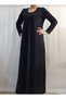 Gathered Combed Cotton Viscose Dress with Cut-Out on the Front - 5