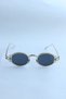 George Gold Patterned Frame Vintage New Season UV400 Black Sunglasses - 7