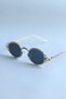 George Gold Patterned Frame Vintage New Season UV400 Black Sunglasses - 8