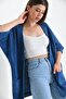 Women's Uncovered Knitwear Cardigan-navy blue - 7
