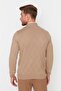 Camel Regular Fit Pamuklu Yarım Balıkçı Fermuarlı Yaka Smart Triko Kazak TMNAW23KZ00215 - 5