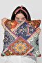 43x43cm Woven Premium Thai Feather Fabric Double Sided Ethnic Throw Pillow Pillowcase Krl077 - 4