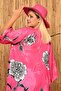 نمط زهرة كبيرة صوفية-فوشيا - 4