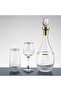 Gold Water Set Cut Glass 13 Pieces for 6 Persons