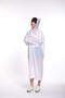 Unisex White Waterproof Eva Fabric Raincoat