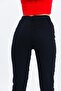 Black High Waist Lycra Mom Jean - 5