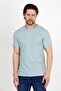 Men's Mint Crew Neck T-shirt with Embroidery Detail