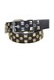 Gothic Punk Metallica Style Studded Belt with Cowboy Buckle