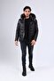 Men's Genuine Leather Hooded Coat - 5