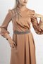 Stoned Evening Dress Hijab Evening Dress Onion Shell - 4