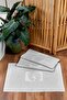 Gray Foot Towel-Mop Set 3 Pieces 780gr.