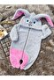 Welsoft Plush Zippered Winter Rabbit Baby Girl Sleeping Bag