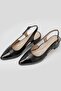 Women's Black Genuine Leather Heeled Shoes Size 35-41 - 3