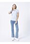 Polo Neck Plain Blue Women's T-shirt Tp0122 - 2