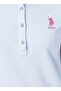 Polo Neck Plain Blue Women's T-shirt Tp0122 - 5