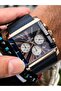 Square Dial, Wicker Navy Blue Color Functions Active Men's Wristwatch + bracelet - 4