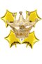 Best 4 Star Balloon and 1 King Crown Balloon King Crown Large Foil Balloon Set