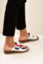 Women's White Genuine Leather Orthopedic Slippers - 5
