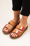 Women's Tan Genuine Leather Orthopedic Slippers - 4