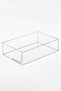 30x20x8cm Silver Glass Box with Lid Chocolate Jewelry Accessory Photo Wedding Engagement Promise Organization - 4