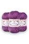 Rose 3-Pack Taka Yarn Amigurumi, Punch, Embroidery, Hand Knitting Yarn (5128-Light Purple)