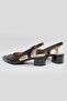 Women's Black Genuine Leather Heeled Shoes Size 35-41 - 6